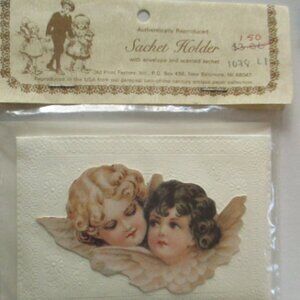 Victorian Valentine Pair of Cherubs Angel Sachet Holder new in package